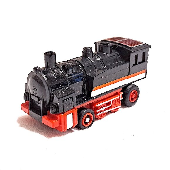 Vintage 1984 GoBot Toys Blue Dump Truck Robot and Red/Black Transformer Train - Picture 5 of 16